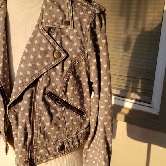 Heart Denim Moto Jacket - Picture 3 of 4